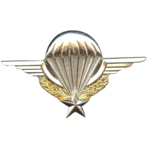 VERITABLE INSIGNE BREVET PARACHUTISTE BRILLANT ATTACHES 2 PIN'S PARA TAP LEGION - Imagen 1 de 2