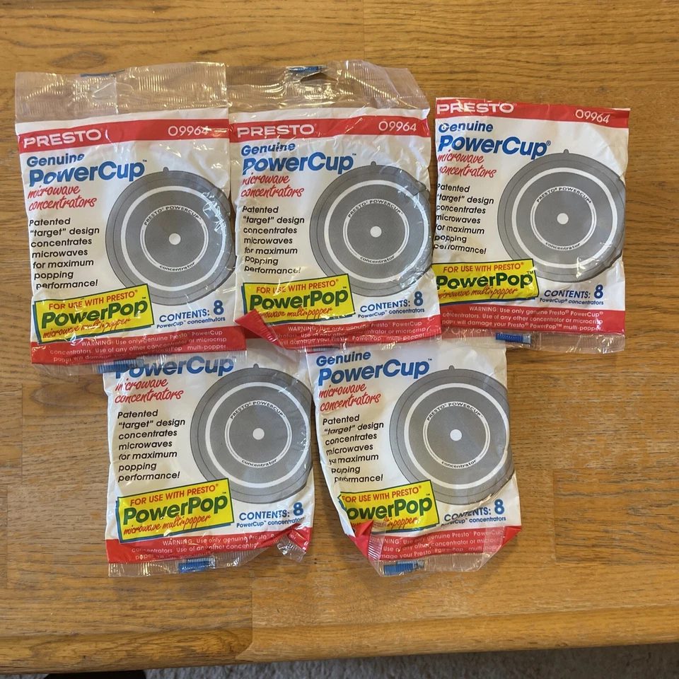 (3) Presto 09964 Microwave Power Pop Powercup Popcorn Concentrator Cup-24 Total