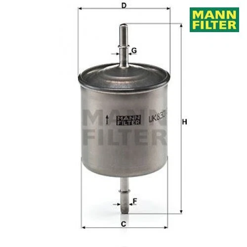 Filtro de combustible FILTRO HOMBRE WK832/2 Volvo S80 I S60 I Foto 1 de 1