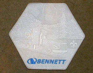 Flint River Council 2017 NJ "Ghost" Back Patch - "Bennett Trucking" - Picture 1 of 1