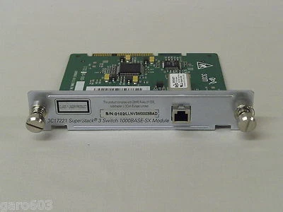3Com Super Stack 3 Switch 4400 1000BASE-SX Module 3C17221. - Image 1 of 4