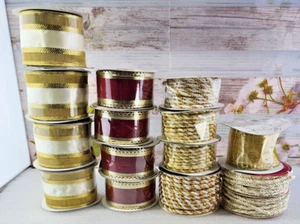 Assorted Wired Ribbon/Trim Various Sizes 308 Ft. 15 Rolls-Free Shipping! - Picture 1 of 22