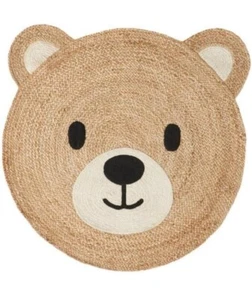 Handgewebter Teppich Flechtteppich Deko Juteteppiche für Landhaus Modern Vorleger - Bild 1 von 3