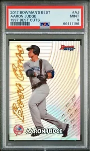 Aaron Judge RARE ROOKIE REFRACTOR BOWMAN CHROME INVESTMENT CARD SSP ROY PSA 9 - Picture 1 of 2