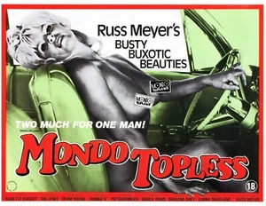 Mondo Topless B 1966 Russ Meyer Adult Movie Poster Wall Art Sexploitation - Picture 1 of 1