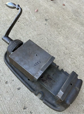 Tornillo de máquina de precisión Bridgeport de 6" con mango - 5 3/4" abierto Foto 1 de 4