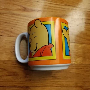 Taza de té de café Disney Winnie The Pooh Tigger Expressions taza vintage amarillo orag - Imagen 1 de 9
