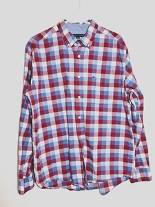Tommy Hilfiger Herren Classic Fit Langarm Button-Down Hemd Gr. L kariert Logo - Bild 1 von 13