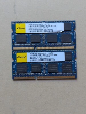 elixir M2S4G64CB8HB5N-CG 2x 4GB DDR3 1333MHz SO-DIMM Arbeitsspeicher RAM Laptop - Bild 1 von 2
