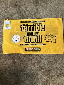 Pittsburgh Steelers Terrible Trolley Towel Rare - Picture 1 of 2