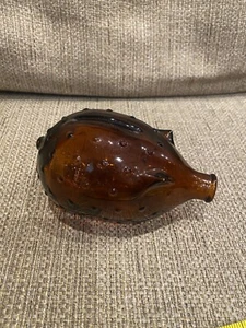 Vintage Brown Hobnail Piggy Bank - Holmegaard Jacob E Bang Scandinavian - Picture 1 of 7