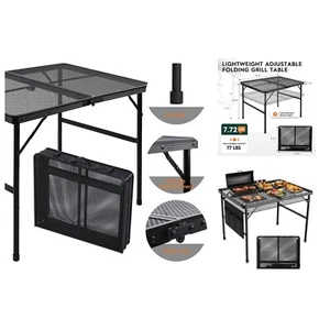 Compact 3x2 FT Folding Grill Table - Lightweight & Heat Resistant for Outdoors - Picture 1 of 9