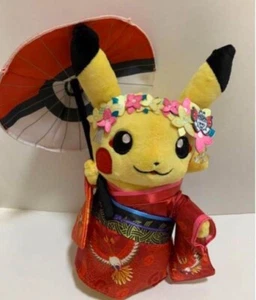 Pokemon Center Kimono Pikachu Plush Doll Maiko Geisha Kyoto limited - Picture 1 of 2