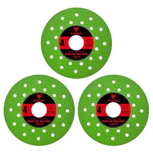 Disco multimaterial de corte de diamante de 4 pulgadas, eje de 7/8" - paquete de 3 - Imagen 1 de 5
