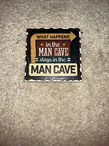 Man Cave Rules Coaster. Ceramic - Picture 1 of 2