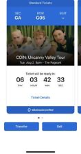COIN: Uncanny Vally Tour (2 Tickets) 