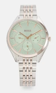 HUGO BOSS BOSS SAYA Damenuhr neu zweifarbig Roségold Silber mit Etikette - Bild 1 von 11