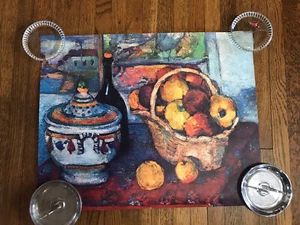 Natura morta vintage con zuppiera litografia Cezanne. - Foto 1 di 2