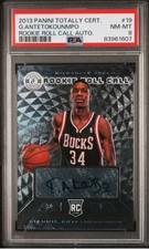 2013-14 Panini Totally Certified Giannis Antetokounmpo Rookie Auto PSA 8