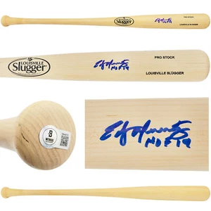 EDGAR MARTINEZ AUTOGRAPHED LOUISVILLE SLUGGER BAT MARINERS HOF 19 BECKETT 230598 - Picture 1 of 8