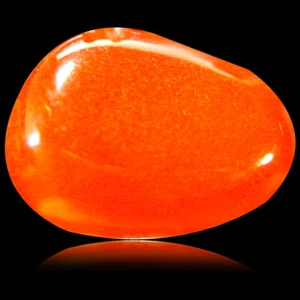 0.98 ct Impressive Fancy Cabochon (9 x 7 mm) Flashing Multicolor Red Fire Opal - Picture 1 of 1