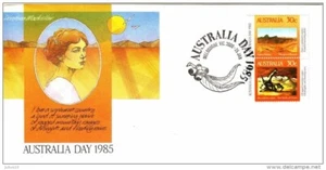 AUSTRALIA 1985 Australia Day Dorothea Mackellar FDC - Picture 1 of 1