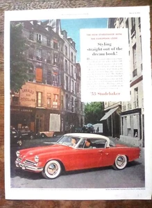 1953 STUDEBAKER AUTOMOBILE Red print ad - Picture 1 of 1