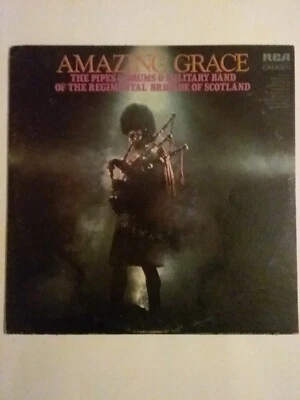 Amazing Grace Pipes Drums Military Band of Regimental Brigade of Scotland LP  - Image 1 of 4