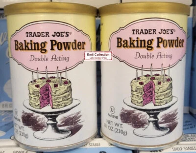 Trader Joe's Baking Powder Double Acting 8.1oz 230g (2 Cans) - Image 1 of 2