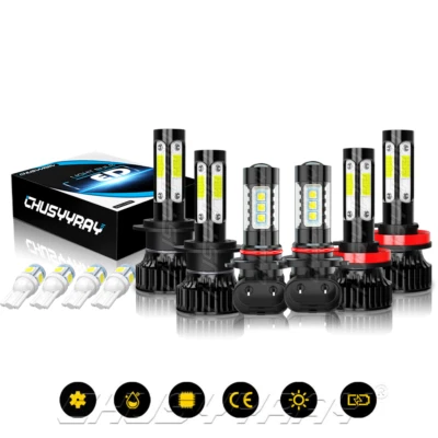 Combo faros LED haz alto-bajo + bombillas antiniebla para Hyundai Veracruz 2007-11 Foto 1 de 4