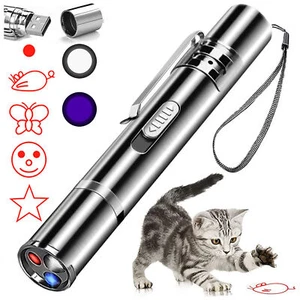 4 in 1 Laserpointer LED Taschenlampe Präsentation Katzen Spielzeug Laserlic H4X3 - Bild 1 von 12