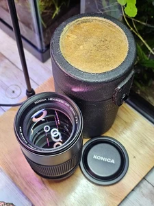 Konica AR AE 135mm F3.2 Hexanon Manual Focus Telephoto Lens, Works But Read! - Picture 1 of 11