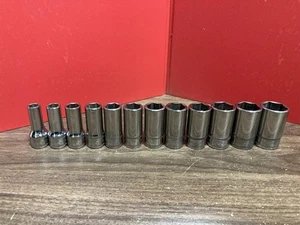 Snap-on FSMS 3/8" Drive 12pc Metric Semi-Deep 6Point Socket Set 8-19mm FSMS19-8 - Picture 1 of 7
