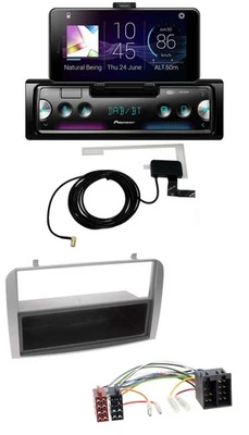 Pioneer DAB Bluetooth MP3 USB Autoradio für Alfa Romeo 147 GT silber Ablagefach - Bild 1 von 4