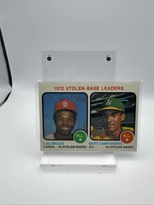 1973 TOPPS STOLEN BASE LEADERS LOU BROCK #64 EX - Imagen 1 de 2