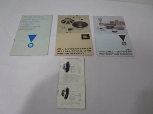 Lot of 4 Vintage JBL Speaker Brochure / Manual / Instruction Literature -- Cool! - Picture 1 of 5