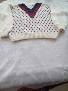 Item II handgestrickter bunter Damen Pullover Größe L - Bild 1 von 10