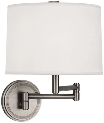 Robert Abbey Sofia Antique Nickel Plug-In Swing Arm - Image 1 of 2