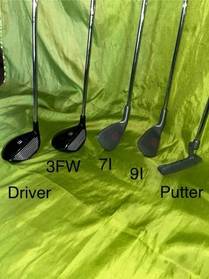 FILA J-100 Oversized Jr Golf Club Set Driver 7I 9I Pro Series Putter Right Hand￼ - Image 1 of 4