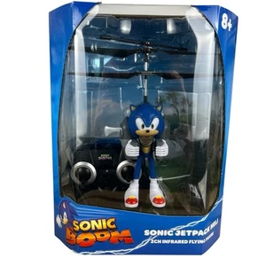 Sonic Boom Jetpack Heli Remote Control Flying Figure Toy Hedgehog By World Tech - Picture 1 of 4
