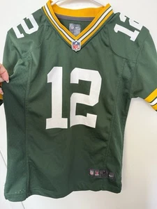 Green Bay Packers Nike On Field NFL  #12 Jersey Boys Youth Medium Aaron Rodgers - Picture 1 of 6