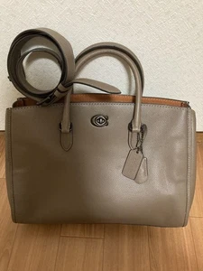 COACH CE730 Carryall 2way Brown - Picture 1 of 12