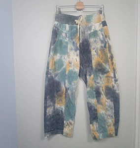Free People We The Free S Arcadia Cord Corduroy Harem Trousers Tie Dye Pants - Picture 1 of 13