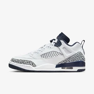 Air Jordan Spizike Low ‘Obsidian’ White Sneakers, Size 13 BNIB FQ1759-104 - Picture 1 of 8
