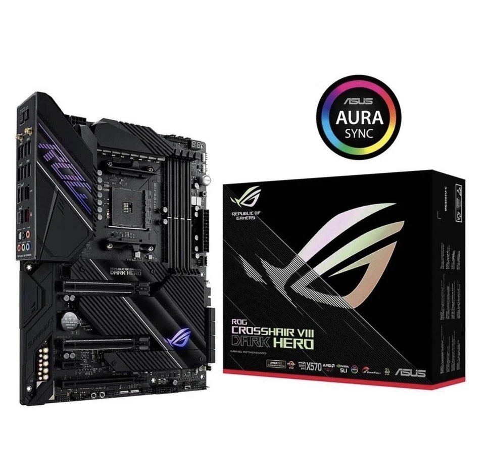 ASUS ROG Crosshair VIII Dark Hero AM4 AMD X570S SATA 6Gb/s ATX AMD Motherboard - Image 1 of 1