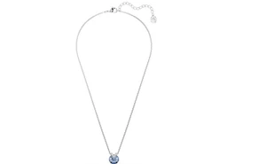 Swarovski 5734232 Anhänger Schöner V-Schliff Rund Blau Rhodiniert - Bild 1 von 1