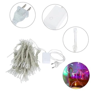 3x3m 304 LED Colorful Lamp Waterfall Curtain String Light For Indoor Outdoo CS - Picture 1 of 12