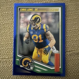 Partitura de fútbol americano Chris Long Los Angeles Ram 208 208 2025 azul 131/399. F3 - Imagen 1 de 3
