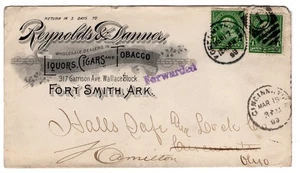 1899 Reynolds & Danner Liquors, Cigars & Tobacco Fort Smith AR Arkansas - Picture 1 of 2
