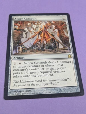 MTG Magic: Commander 2011: Acorn Catapult #241/318 Rare - LP - Image 1 of 2